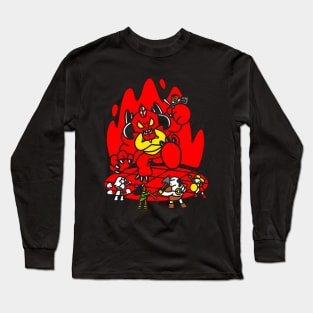 Chibis Battle Diablo Long Sleeve T-Shirt